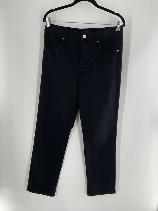 Express Denim - Express Conscious Edit Women’s 6 Reg Straight Ankle High-Rise Black Jeans 136